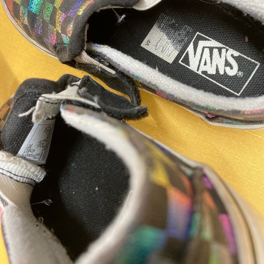 Vans Kids Multicolor Checkered Sneakers - Picture 5 of 5
